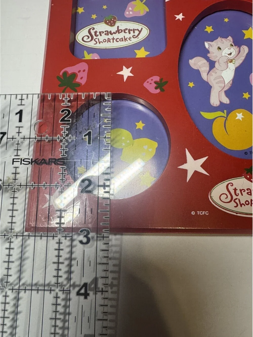 Vintage Strawberry Shortcake Picture Frame 5 Small Photos Red 2008 - 9.5x7
